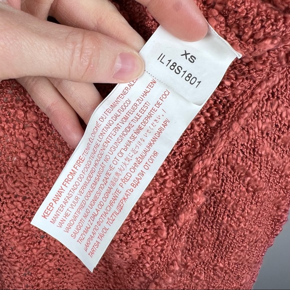 Like NEW-Somedays Lovin, V-neck Sweater, Long Back/Crop Front, See-Thru, XS - Picture 14 of 16